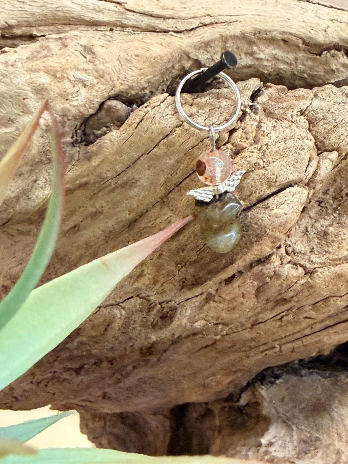 Petit ange des étoiles Quartz rutile & Labradorite