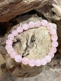 Bracelet quartz rose 8mm