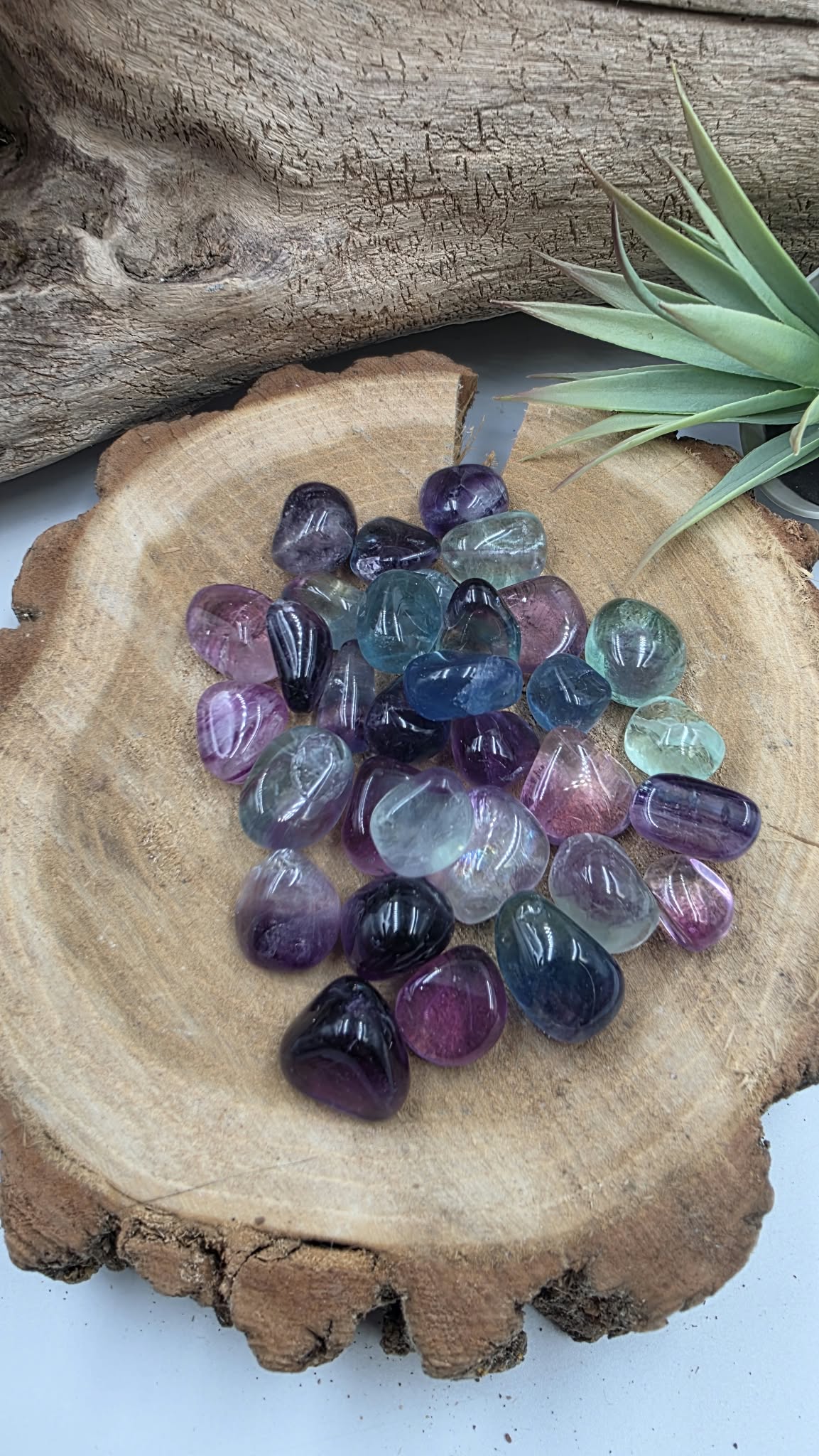 Fluorite multicolore – Pierre roulée très belle qualité&nbsp;