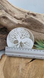 Plaque en Sélénite – Arbre Yin Yang