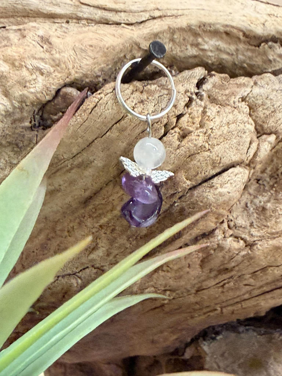 Petit ange des Rêves Améthyste & Quartz rose