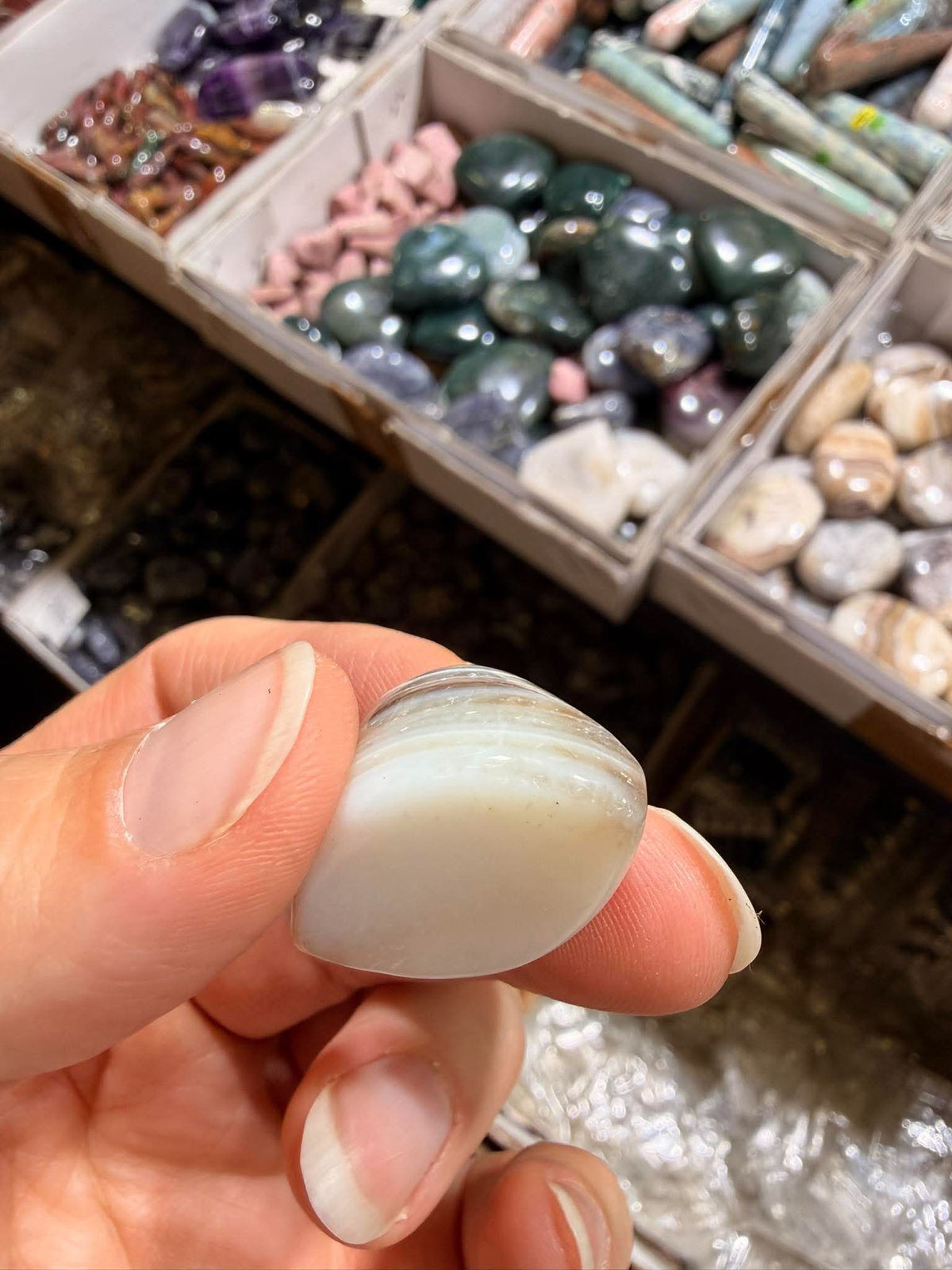 Porte bonheur agate œil