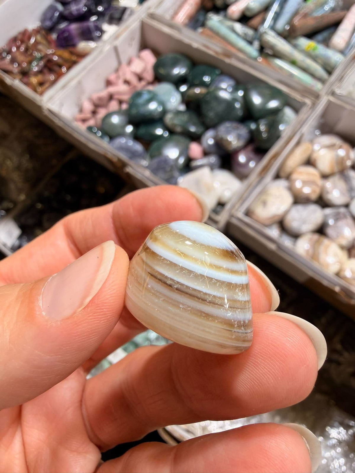 Porte bonheur agate œil
