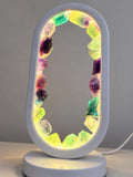 Lampe LED en fluorite – Environ 22 cm